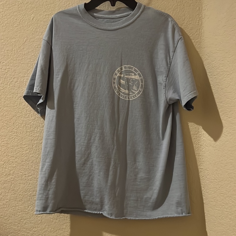 Light blue soft and stylish Newport Beach graphic t-shirt from PacSun.